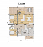 Дом из клееного бруса VZ-408